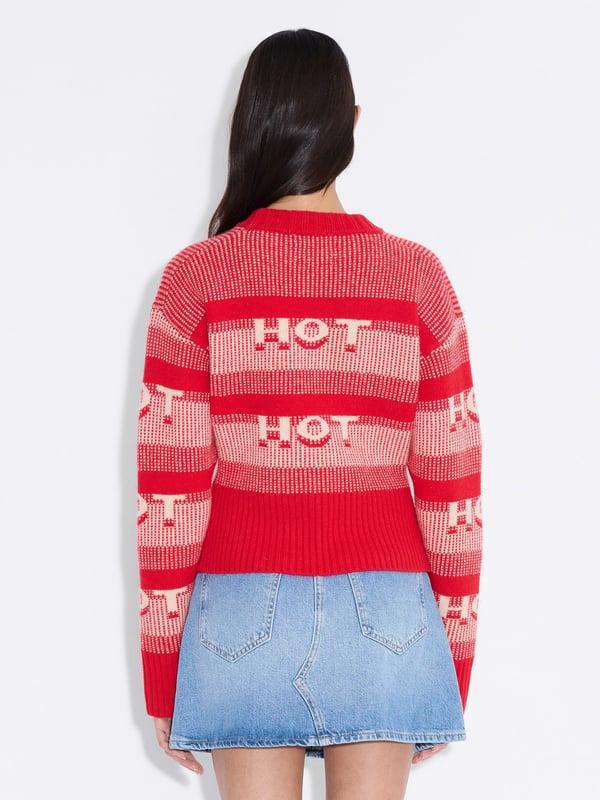 Holzweiler Hot Cropped Sweater Red