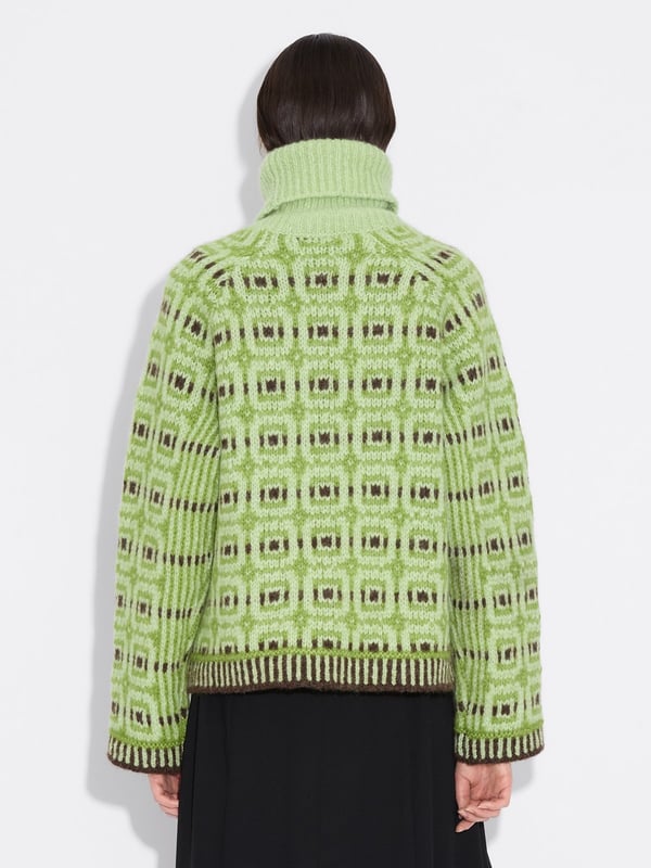 Holzweiler Norwegian Wool Turtleneck Green Mix