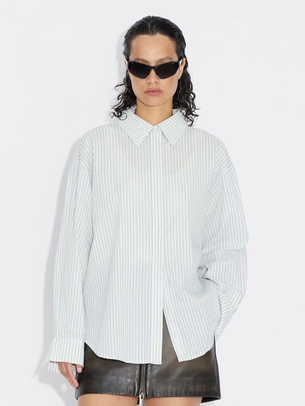 holzweiler Oak Stripe Shirt Lt. Blue Mix