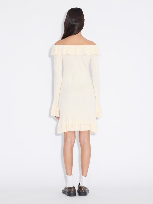 Holzweiler Ripple Dress Ecru