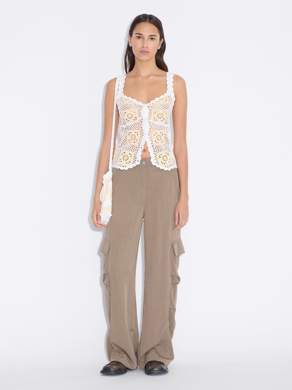 Holzweiler Rosie Crochet Top Lt. Yellow Mix