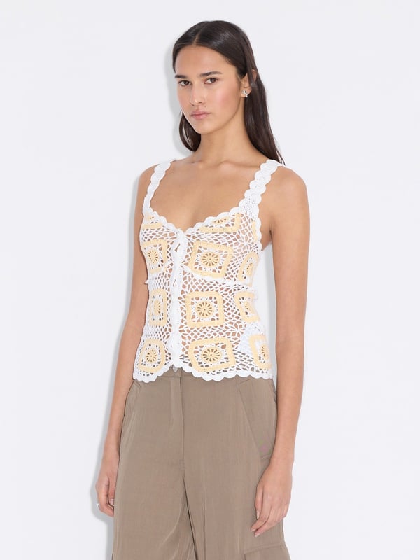 Holzweiler Rosie Crochet Top Lt. Yellow Mix