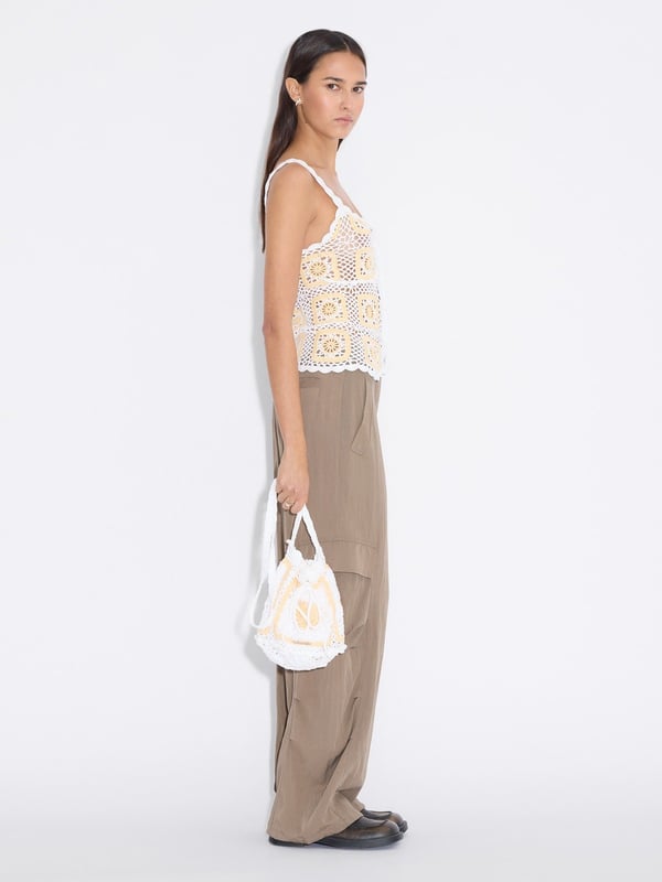 Holzweiler Rosie Small Crochet Bag Lt. Yellow Mix