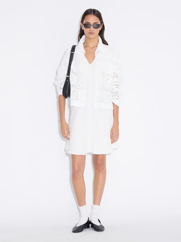 Holzweiler Summer Short Dress Off White