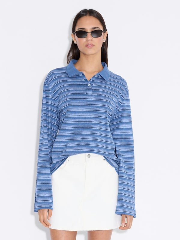 Holzweiler Sunny Polo Blue Stripe