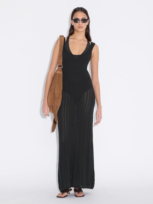 holzweiler Tine Crochet Dress Black