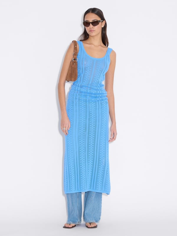 Holzweiler Tine Crochet Dress Blue