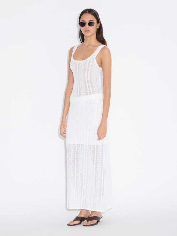 Holzweiler Tine Crochet Dress Ecru