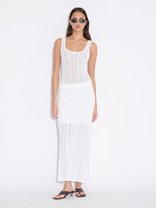 holzweiler Tine Crochet Dress Ecru
