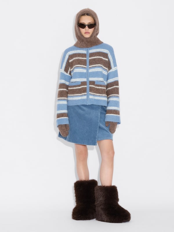 Holzweiler Tine Fluffy Balaclava Dk. Brown