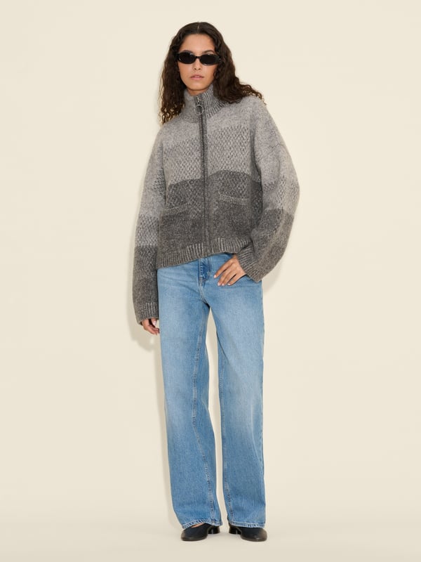 Holzweiler Tine Regular Fit Cardigan Dk. Grey Mix