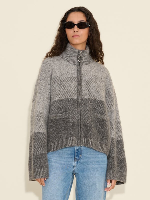 Holzweiler Tine Regular Fit Cardigan Dk. Grey Mix