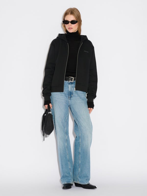 Holzweiler W Regular Zip Hoodie Black