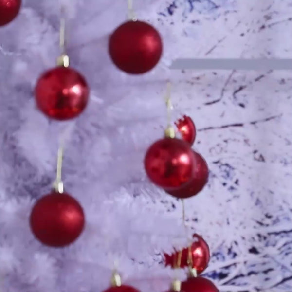 homcom 6ft Slim Artificial Christmas Tree with 390 Realistic Branch Tips & Plastic Stand White