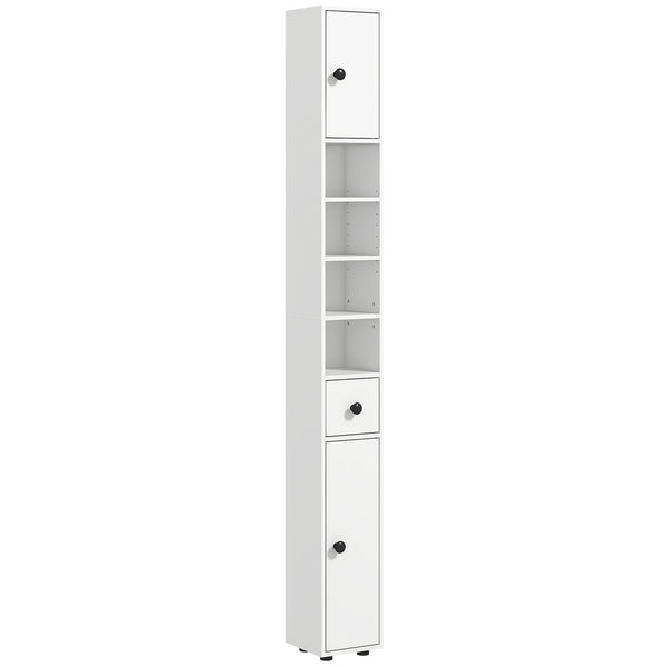 homcom 71" Tall Bathroom Storage Cabinet Narrow Toilet Paper Cabinet White homcom 71" Tall Bathroom Storage Cabinet Narrow Toilet Paper Cabinet White