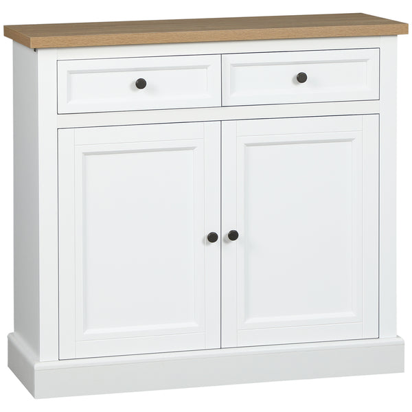homcom Sideboard Buffet Cabinet Kitchen Cabinet Coffee Bar Cabinet White