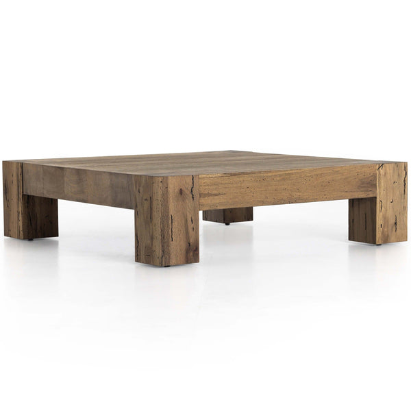 home fashion Abaso Coffee Table Rustic Wormwood Oak by Four Hands