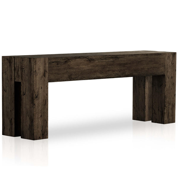 home fashion Abaso Console Table Rustic Ebony by Four Hands