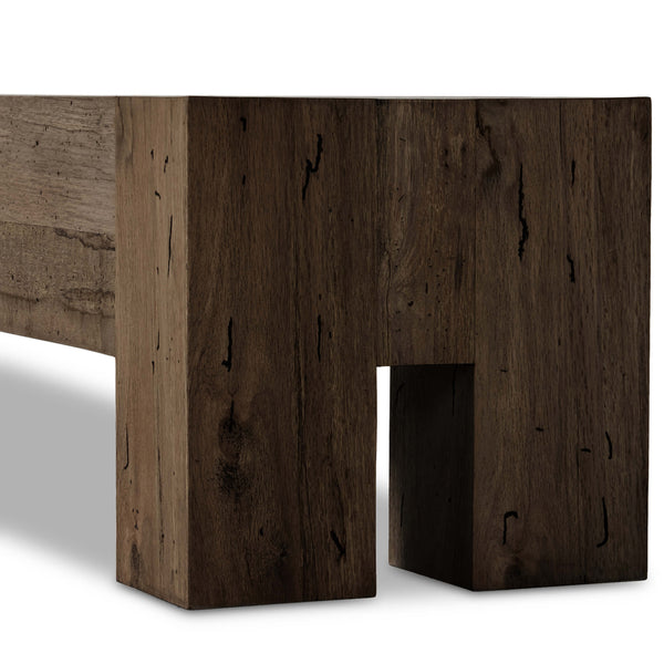 Home Fashion Abaso Large Bench Rustic Ebony By Four Hands