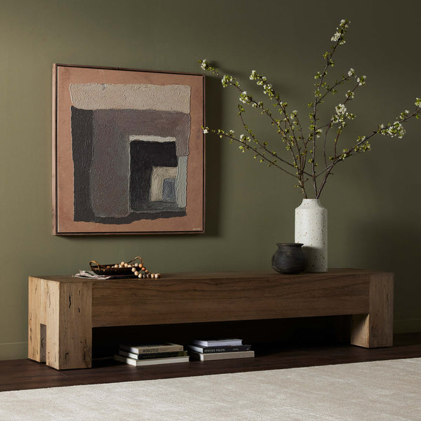 Home Fashion Abaso Large Bench Rustic Wormwood By Four Hands