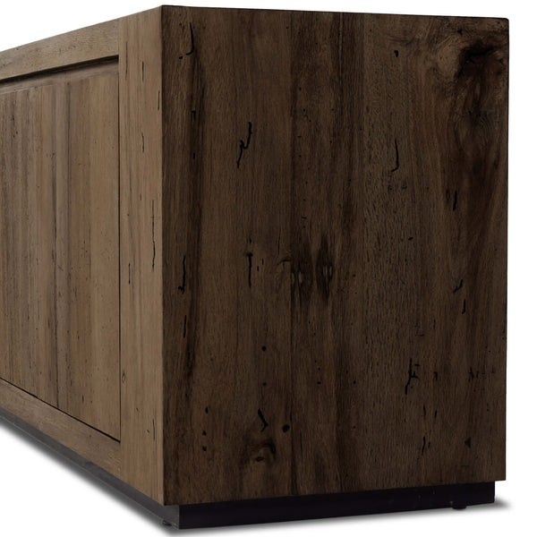Home Fashion Abaso Media Console Rustic Ebony By Four Hands