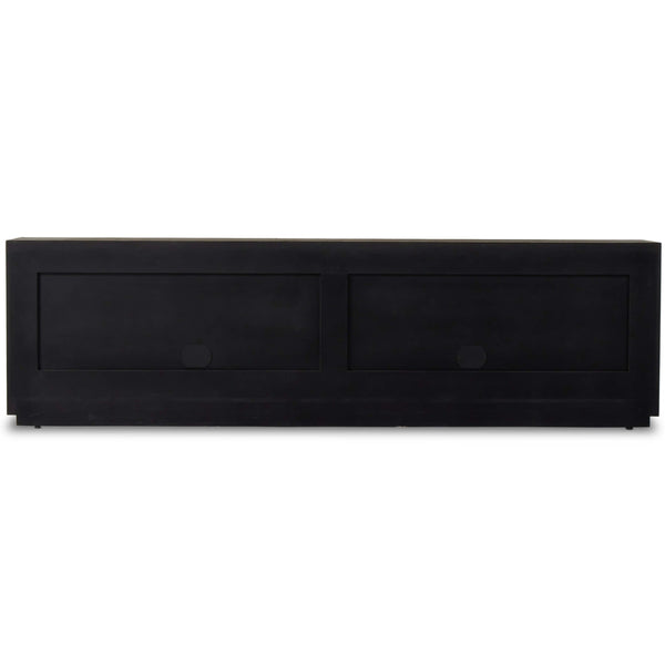 Home Fashion Abaso Media Console Rustic Ebony By Four Hands