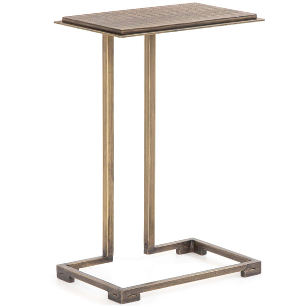 home fashion Acid Etch C Table Antique Brass by Four Hands