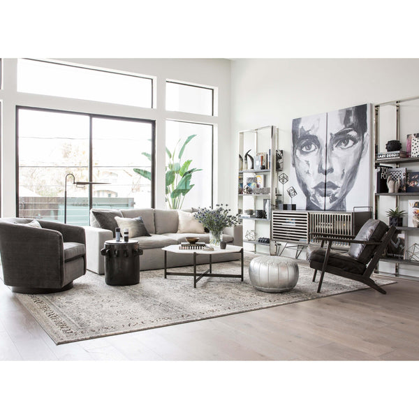 Home Fashion Adair Coffee Table Hammered Grey By Four Hands