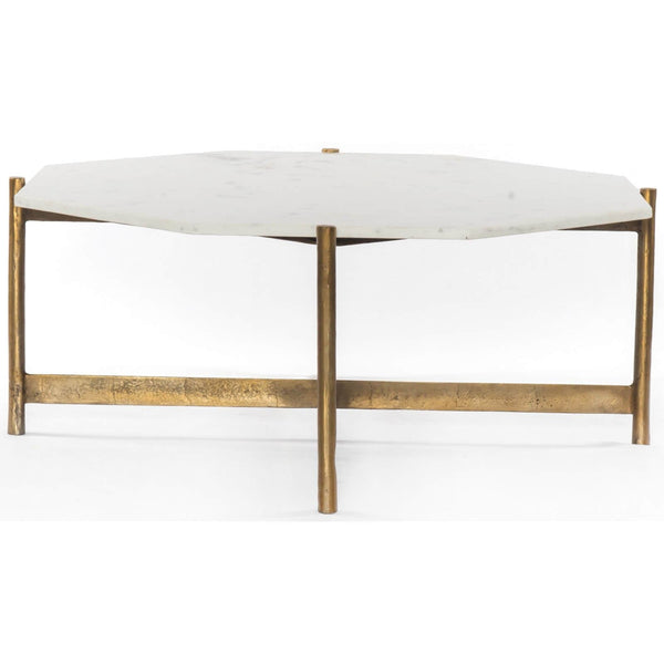 Home Fashion Adair Coffee Table Raw Brass By Four Hands