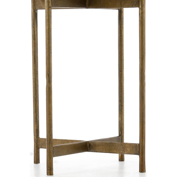 Home Fashion Adair Side Table Raw Brass By Four Hands