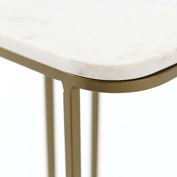 Home Fashion Adalley C Table White Marble By Four Hands
