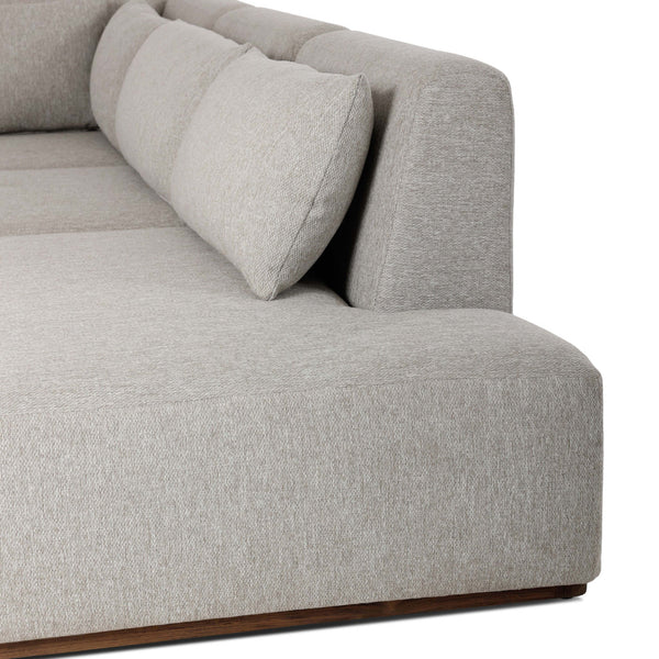 Home Fashion Adler Outdoor 4 Piece Sectional Concha Fog By Four Hands