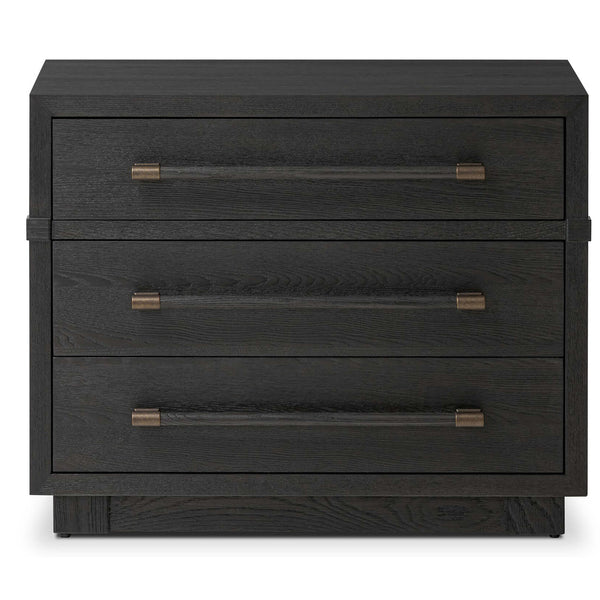 Home Fashion Adolfo Nightstand Modern Black By Four Hands