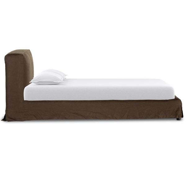 Home Fashion Aidan Slipcover Bed Brussels Coffee By Four Hands
