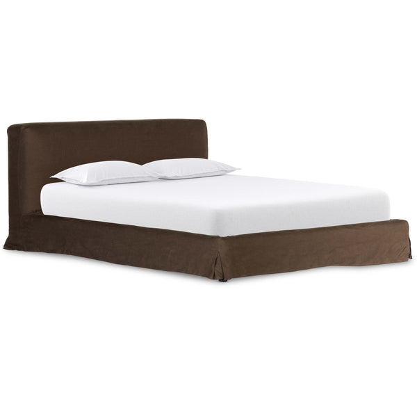 home fashion Aidan Slipcover Bed Brussels Coffee by Four Hands