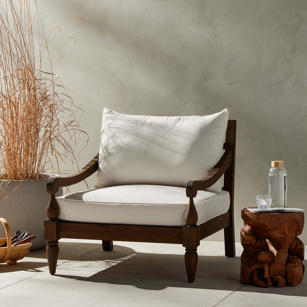 Home Fashion Alameda Outdoor Chair Heritage Brown By Four Hands