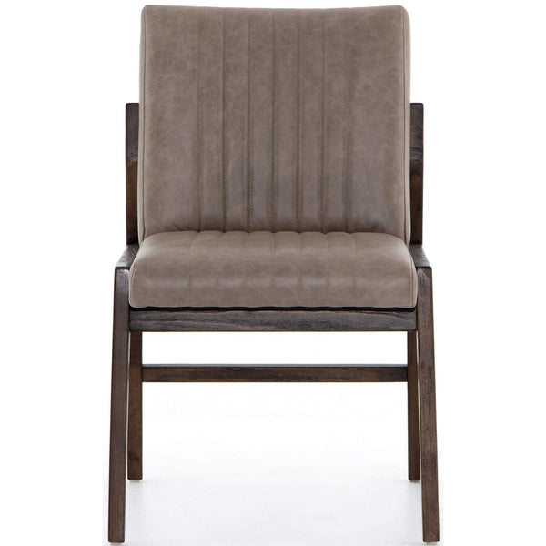 Home Fashion Alice Leather Dining Chair Sonoma Grey Set Of 2 By Four Hands