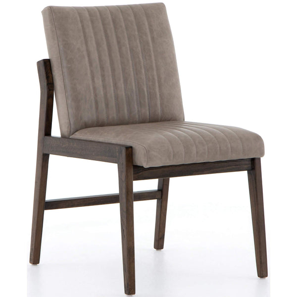 home fashion Alice Leather Dining Chair Sonoma Grey Set of 2 by Four Hands