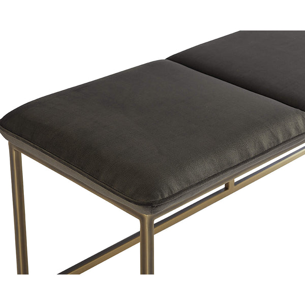 Home Fashion Alley Bench Piccolo Pebble/Rustic Bronze