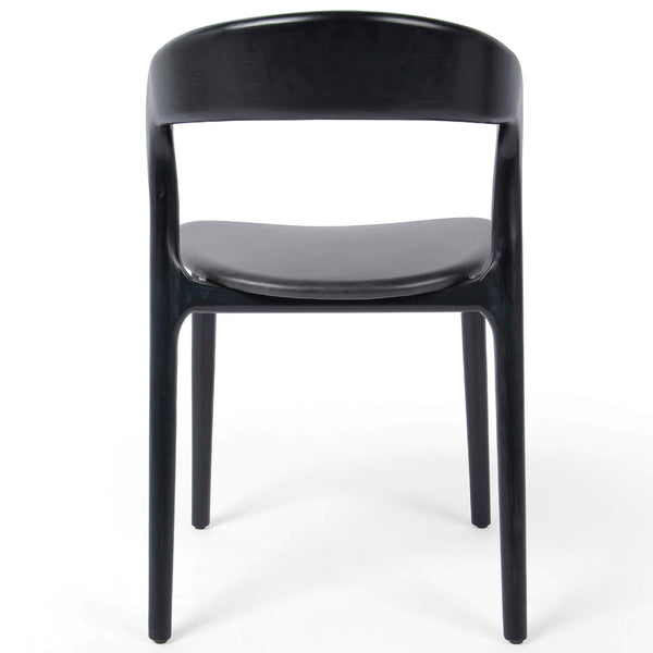 Home Fashion Amare Leather Dining Chair Sonoma Black Set Of 2 By Four Hands