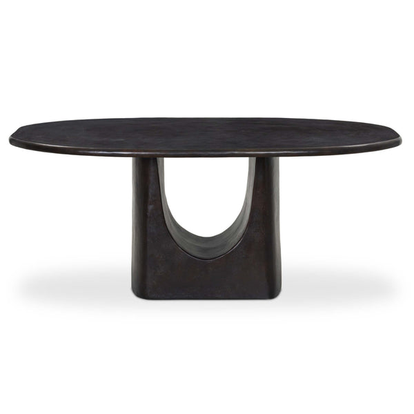 Home Fashion Amato Outdoor Dining Table Antique Rust By Four Hands