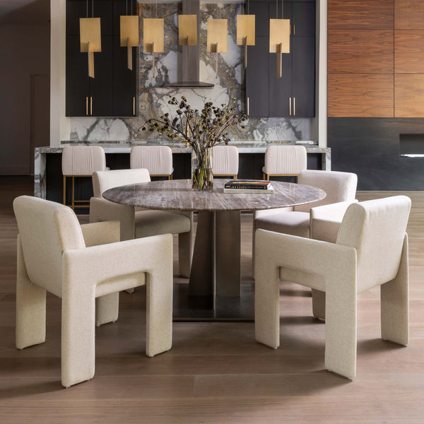 Home Fashion Amur Arm Chair Antwerp Natural Set Of 2 By Four Hands