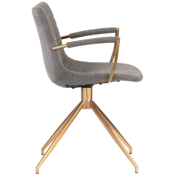 Home Fashion Andres Swivel Dining Chair Belfast Koala Grey