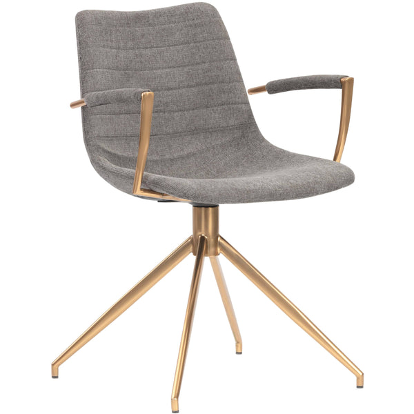 home fashion Andres Swivel Dining Chair Belfast Koala Grey