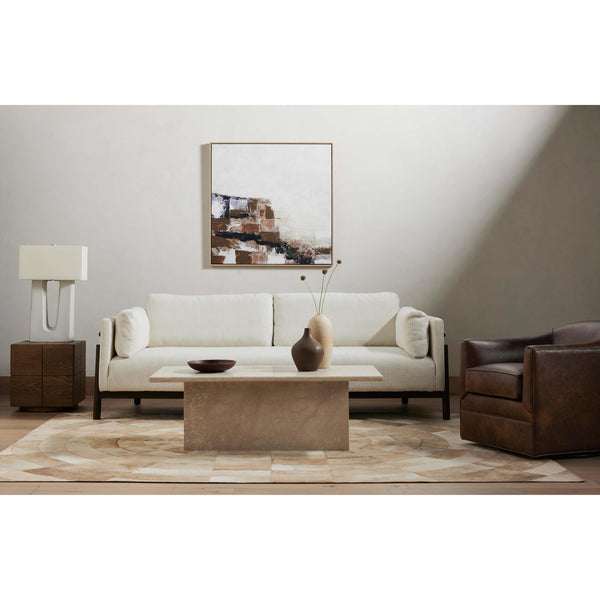 Home Fashion Arum Coffee Table Cream Marble By Four Hands