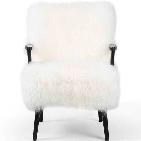 Home Fashion Ashland Armchair Cream/Drifted Matte Black By Four Hands