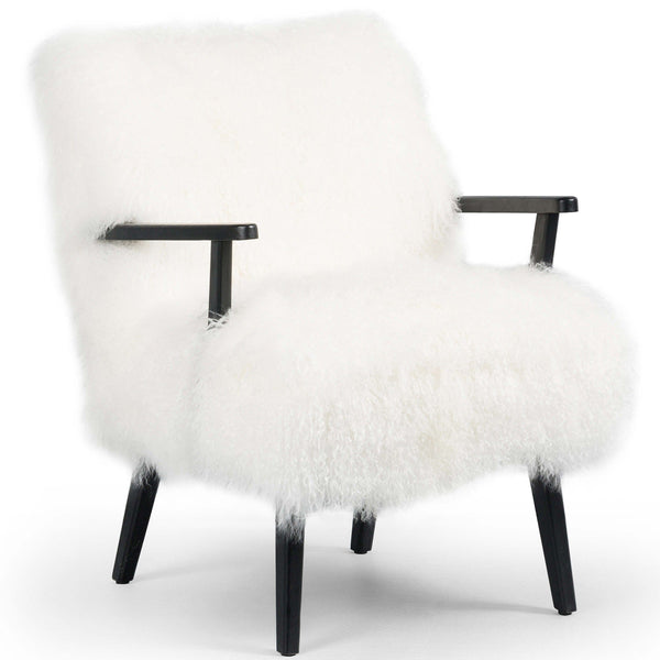 home fashion Ashland Armchair Cream/Drifted Matte Black by Four Hands