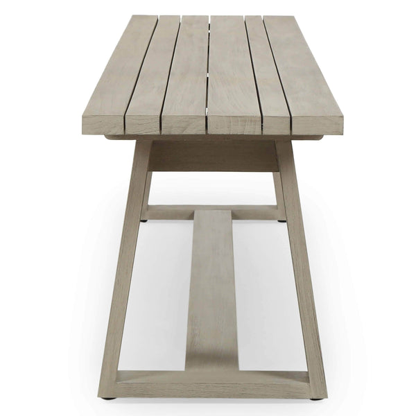Home Fashion Atherton Outdoor Dining Bench Weathered Grey By Four Hands