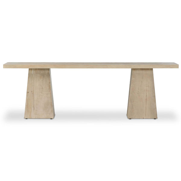 Home Fashion Atlas Console Table Bleached Alder By Four Hands