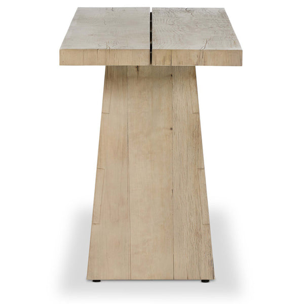 Home Fashion Atlas Console Table Bleached Alder By Four Hands